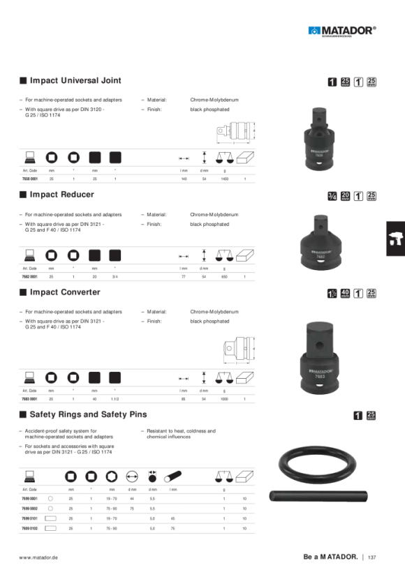 MATADOR Impact Retaining Ring 75x5,5mm 7699 0002