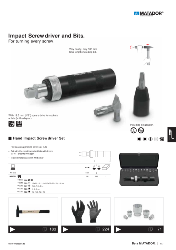 MATADOR Pocket Screwdriver "4in1" 1,5 - 3 - PH00 - PH0 0664 0001