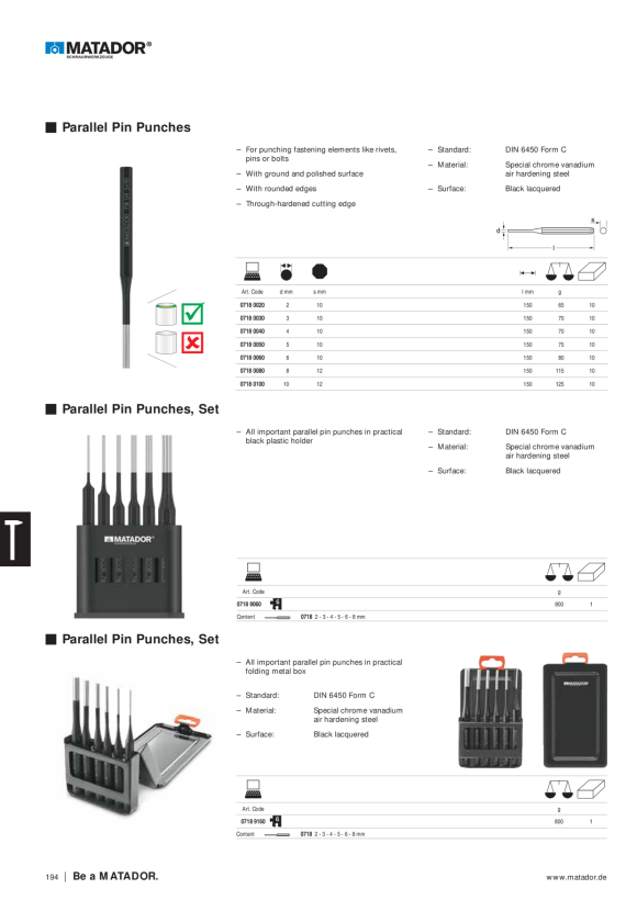 MATADOR Cube L:  Mechanic's Set, 6 pcs 156x104x60mm 8150 0719