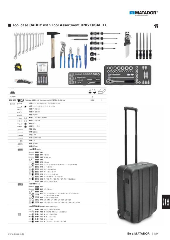 MATADOR Tool case CADDY Mechanic 8132 0170