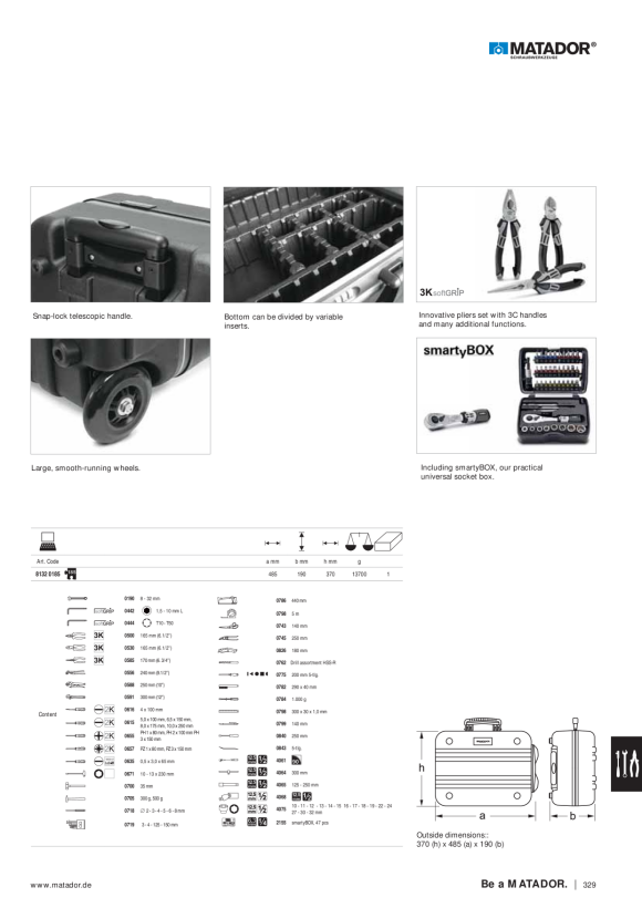 MATADOR Tool Trolley "Allround" 8132 0185