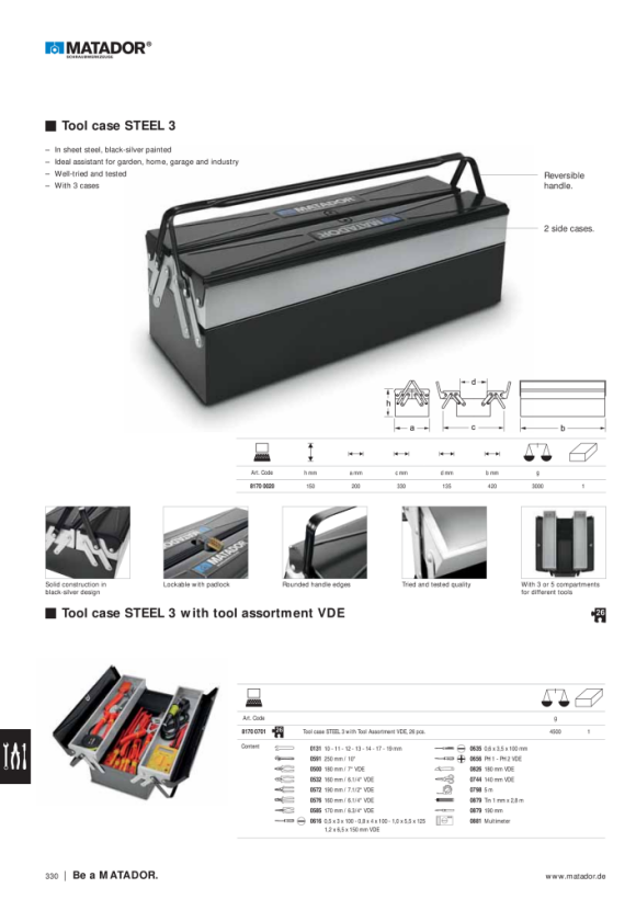 MATADOR Tool Box VDE 8170 0701