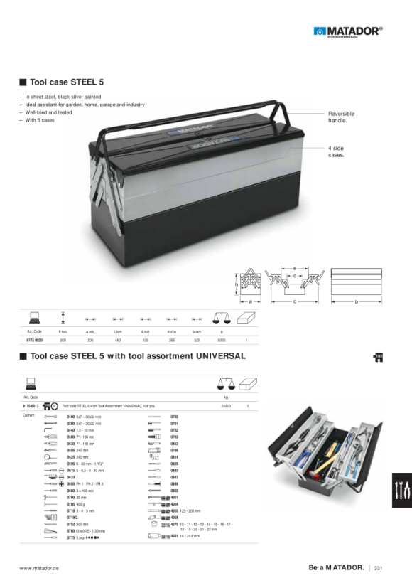 MATADOR Tool Box VDE 8170 0701