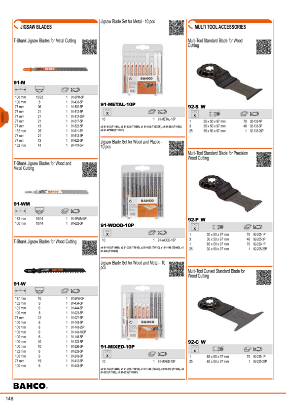 BAHCO Starlock Multitool - Tauchsägeblatt, Universalverzahnung, 28 mm, 25er Großpack 92-222-25P