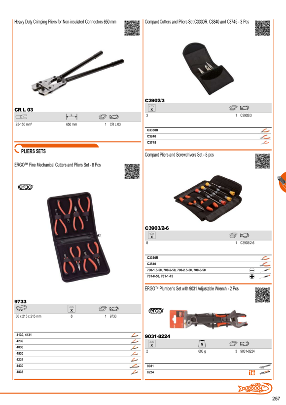 BAHCO Crimpzange, selbsteinstellend CR SA T01
