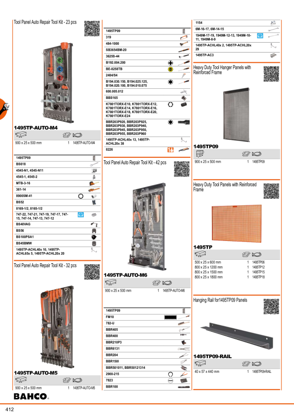 BAHCO Befestigungsschiene für 1495TP09 1495TP09-RAIL