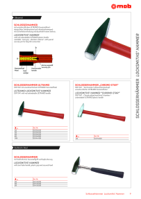 Schlosserhammer / Hammer 1500g Mit Fiberglasstiel | Stabilo Sanitär