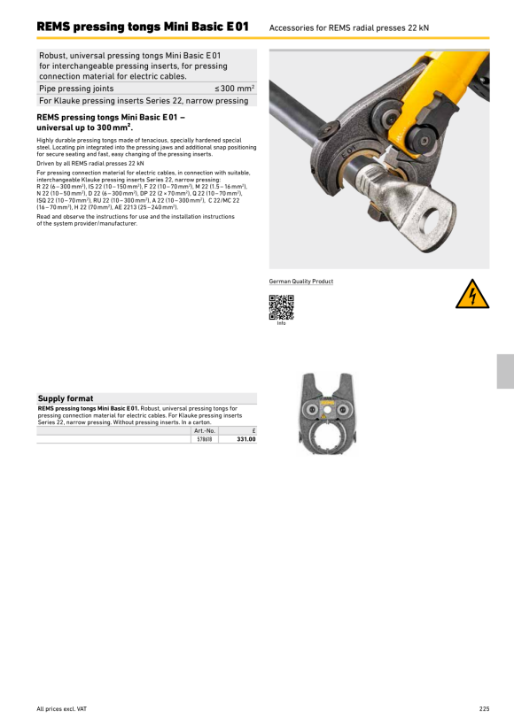 REMS press rings S set 574634 R