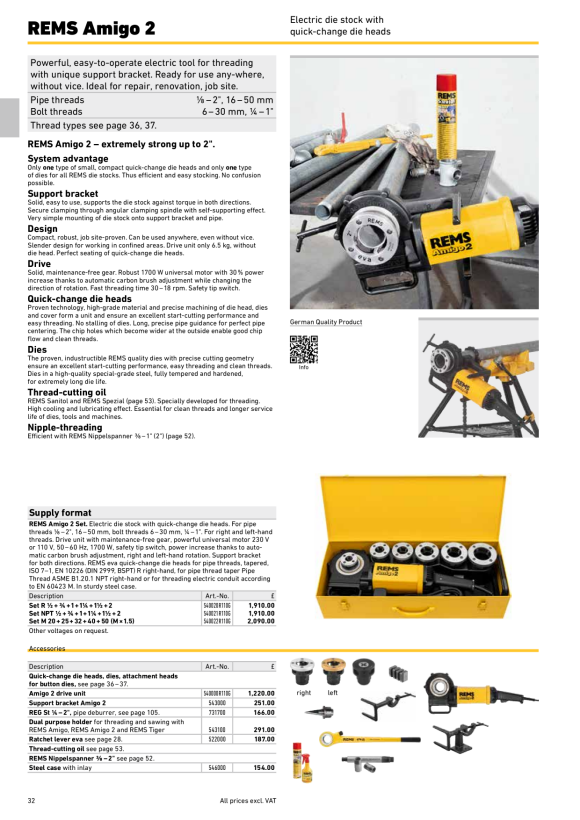 REMS Amigo 2 Compact Set 540026 R110G
