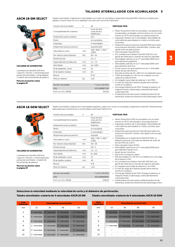 Fein 4-Gang Akku-Bohrschrauber ASCM 18 QM Select 71161164000