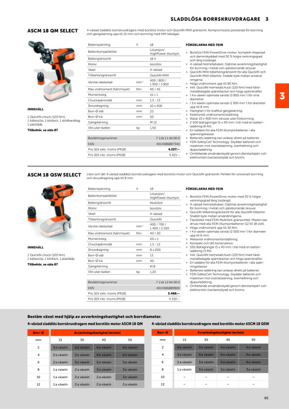 Fein 4-Gang Akku-Bohrschrauber ASCM 18 QM Select 71161164000