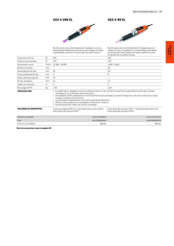 Fein Akku-Geradschleifer AGSZ 18-280 LBL Select 71230262000