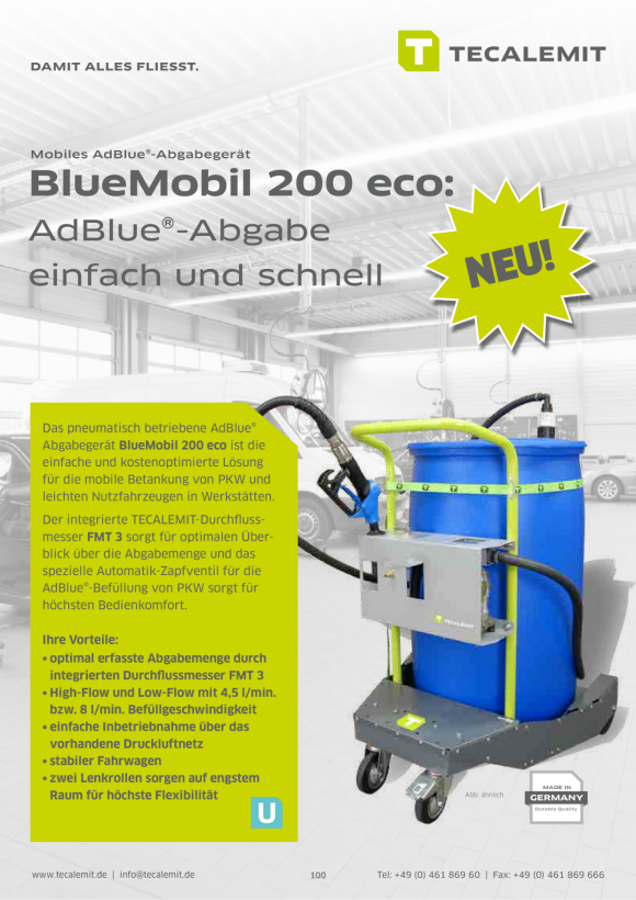 HORN Tecalemit Digital Durchflussmesser FMOG - Für Motorenöl, Getriebeöl & Hydrauliköl