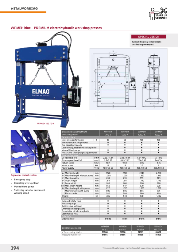 ELMAG V-blocksats (2 delar) 81860