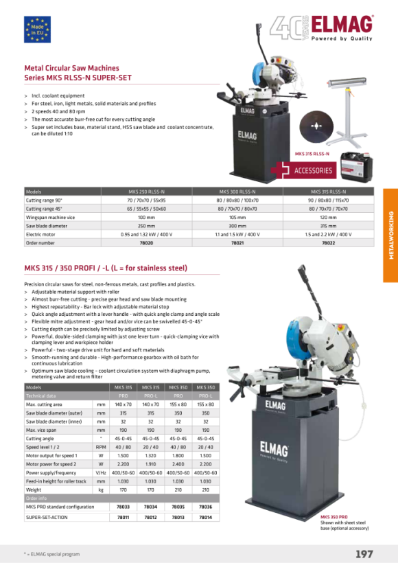 ELMAG Pilový kotouč orig. DRY TECH 78376 ELMAG Pilový kotouč orig. DRY TECH 78376