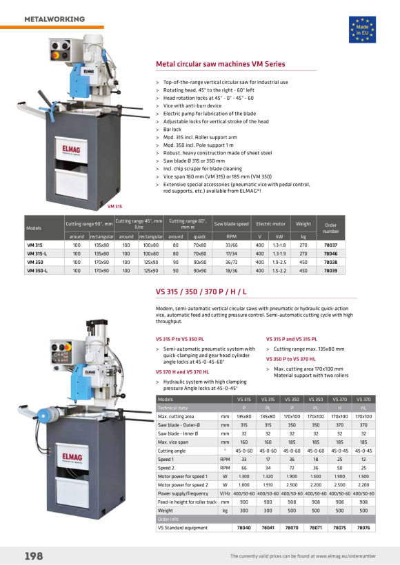 ELMAG Metallcirkelsåg 78076