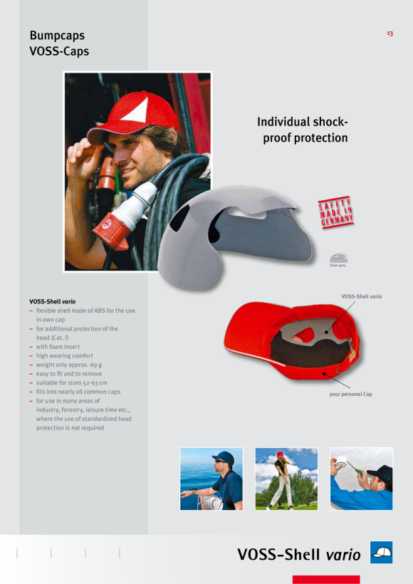 Voss Anstoßkappe VOSS-Cap classic plus, Warnorange 12332004