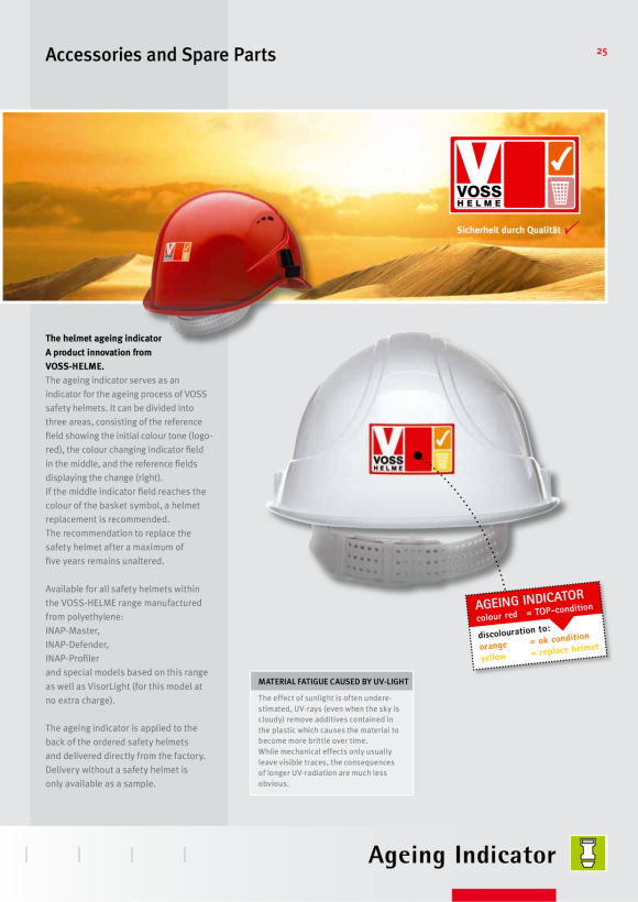 Voss Red Reflex - reflektierende Helmsticker 25163002