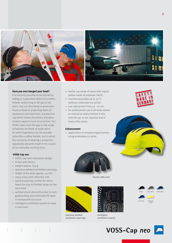 Voss Anstoßkappe VOSS-Cap neo SplashGuard, Schwarz 12349017