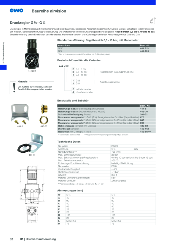 ewo 2er Wartungseinheit G¾ 488.680ASV
