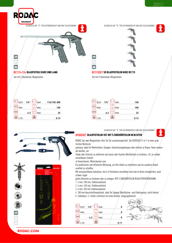 Rodac PKW-Verleger Satz TL30900SET