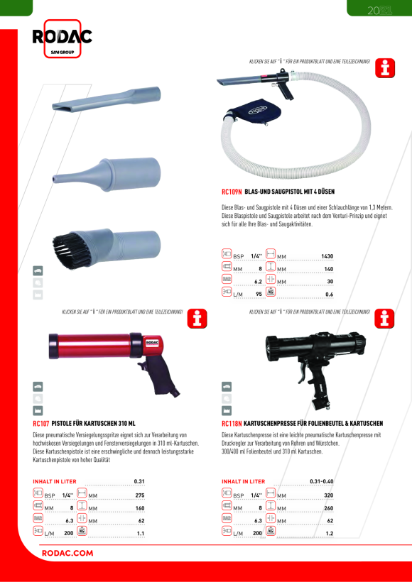 Rodac 188n-05 brass nozzle RP188N05