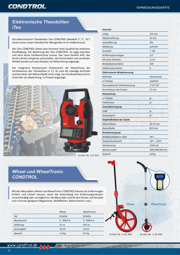 Condtrol Vermessungsinstrumente WheelTronic 2-10-05