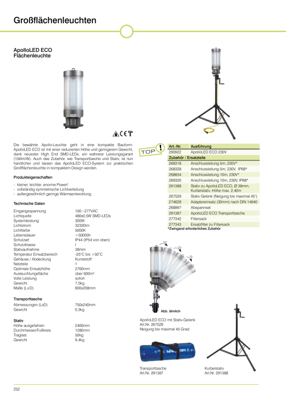 GIFAS ApolloLIGHT.STATIV-TELLERFÜSSE 268160