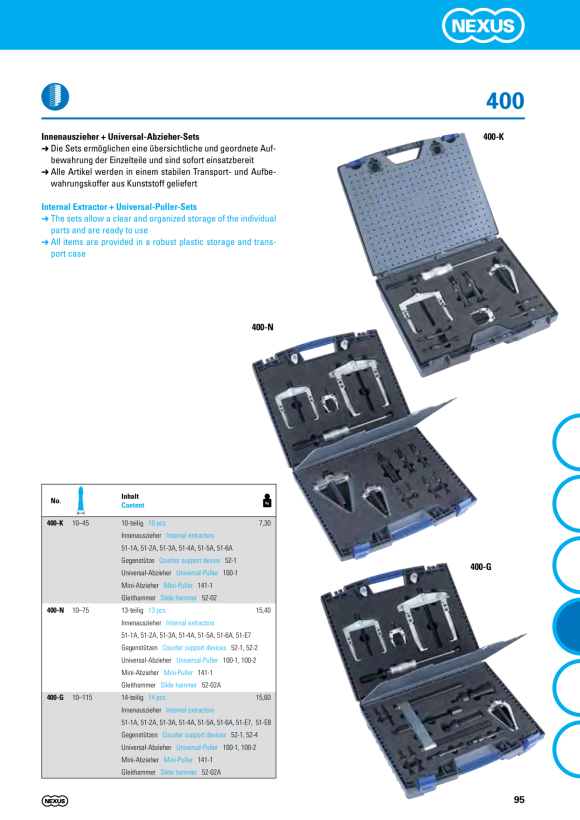 Nexus 141-1 Mini-Abzieher, 2-armig (60x40)mm