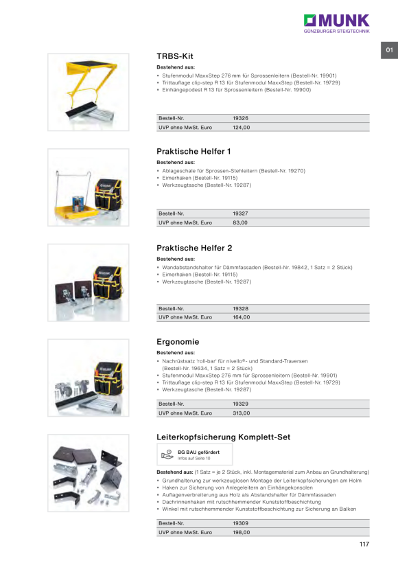 MUNK Zubehör-Paket TRBS-Kit 19326