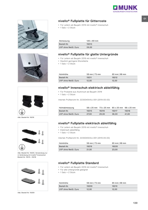MUNK nivello® inside shoe 85 x 25 mm Model year from 2019 19207