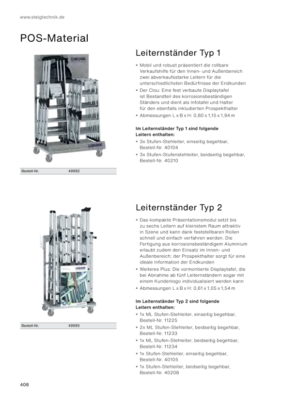 MUNK Ladder stand type 2 49995