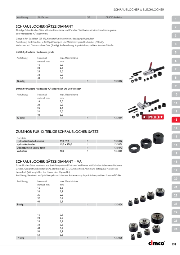 CIMCO Vorbohrer 10 134026