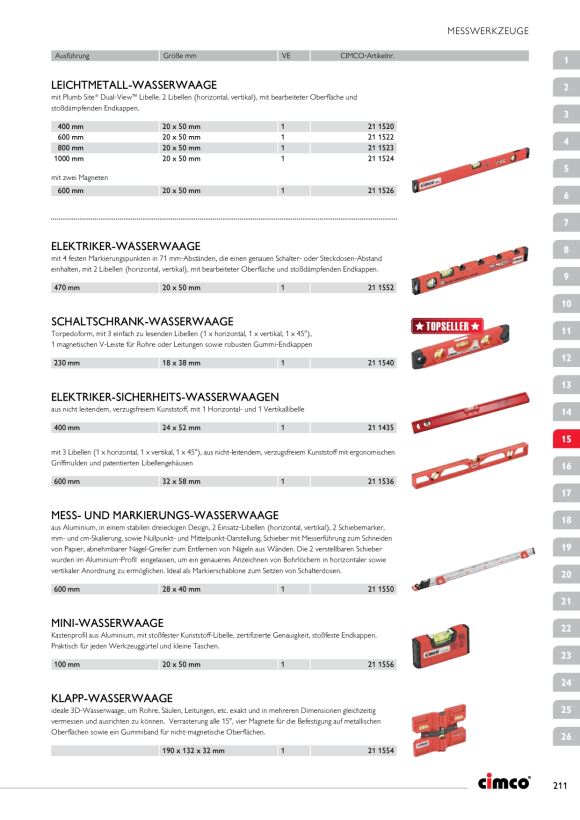 CIMCO Professionelle digitale Magnetwasserwaage 211532