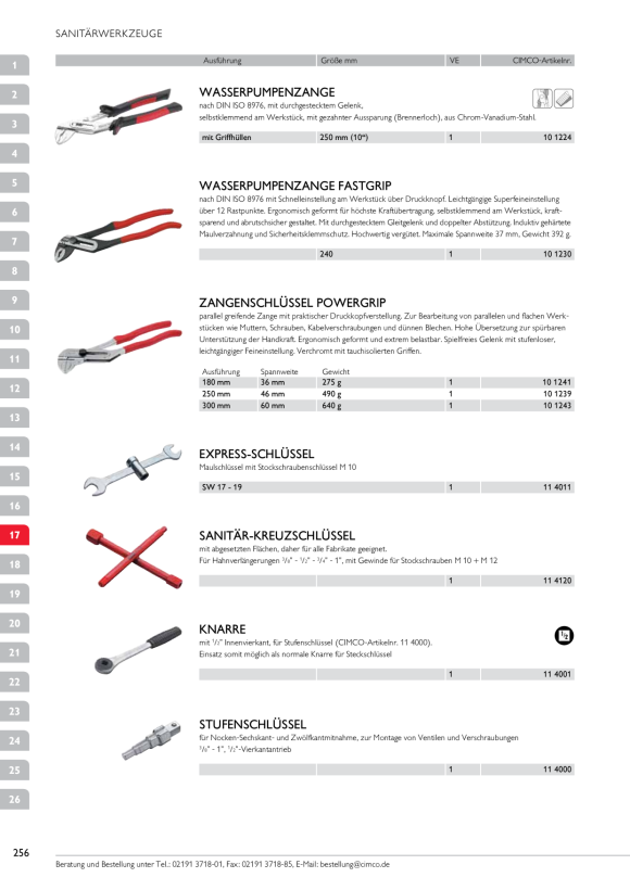 CIMCO Zangenschlüssel Powergrip 300 mm 101243