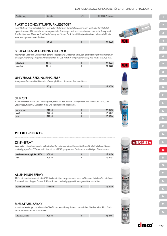 CIMCO Schraubensicherung Cimlock Kleber 24ml 151224