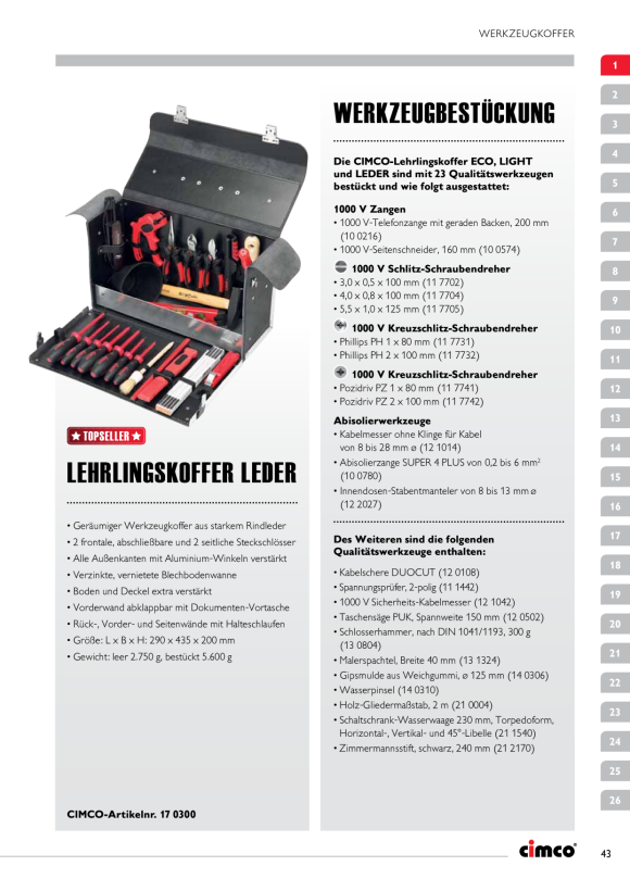 CIMCO Kabelmesser 8-26mm 121014