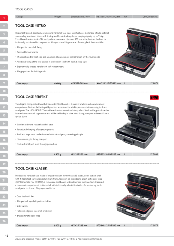 CIMCO Meisterkoffer Perfekt schwarz 175085