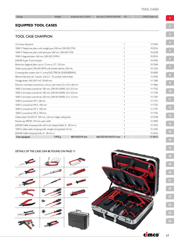 CIMCO Meisterkoffer Perfekt schwarz 175085