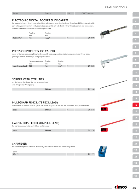 CIMCO Zimmermannsstift schwarz 212170