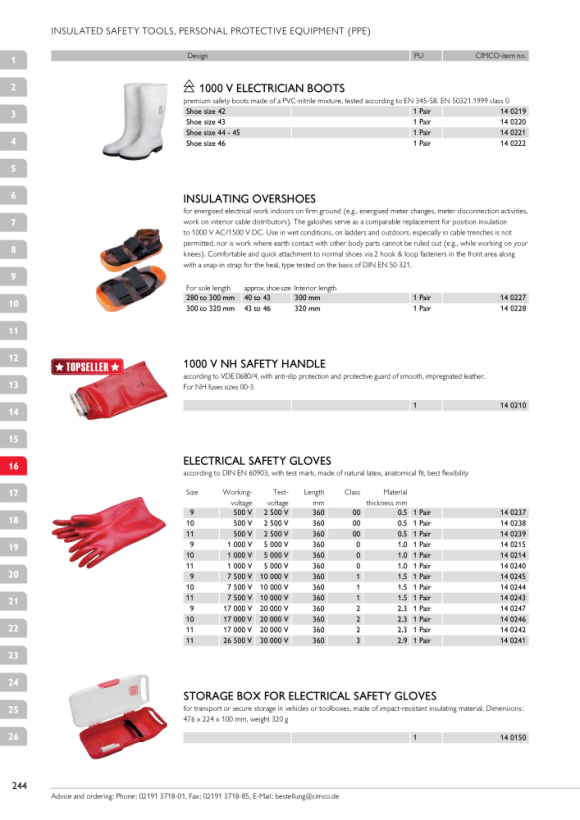 CIMCO Arbeitshandschuh Grip Flex schwarz/rot, Größe 9/L 141230