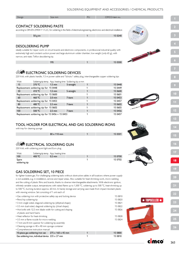 CIMCO Lötkolben 100W, gebogene Spitze 7mm 150456