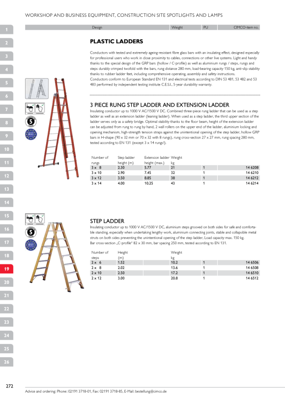 CIMCO Aluminium-Teleskopleiter X-Tend 146720