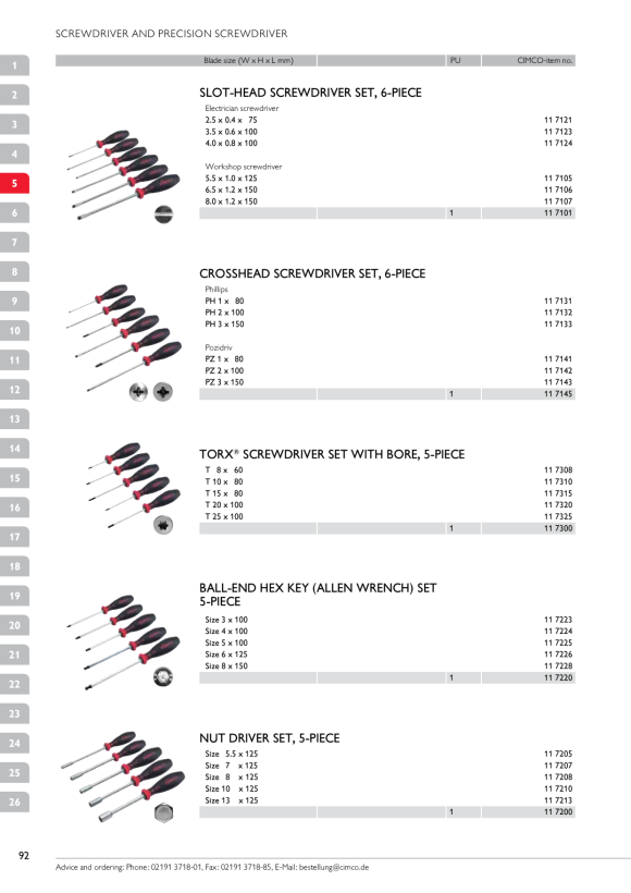 CIMCO Stechahle quadratisch Chrom-Vanadium-Stahl 110482