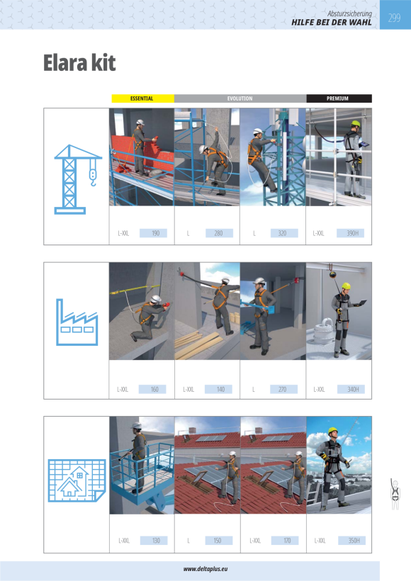 DELTA PLUS CONSTRUCTION KIT ELARA390HV2GT - SICHERHEITSSET ”CONSTRUCTION”: HAR22H + AN235200AD + HA200 + AM002