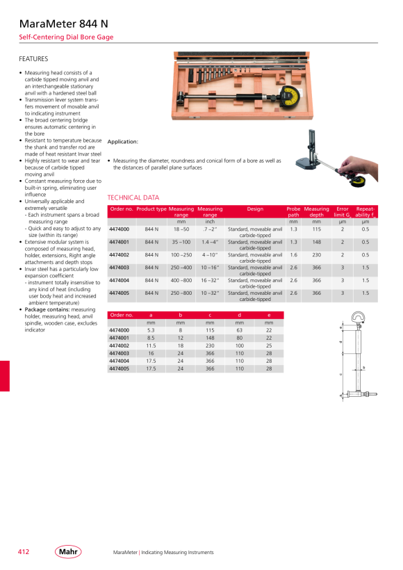 Mahr 844 Nw codo, para 844 N/NH 35-100 mm 4474071