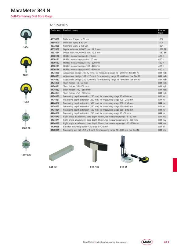 Mahr 844 Nw codo, para 844 N/NH 35-100 mm 4474071