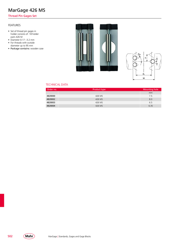 Mahr 355 E Setting Ring Ø 58 mm w.c. 4710078