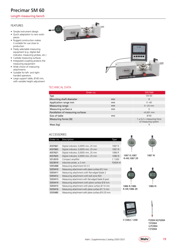 Mahr Precimar SM 60, 1N 5357360