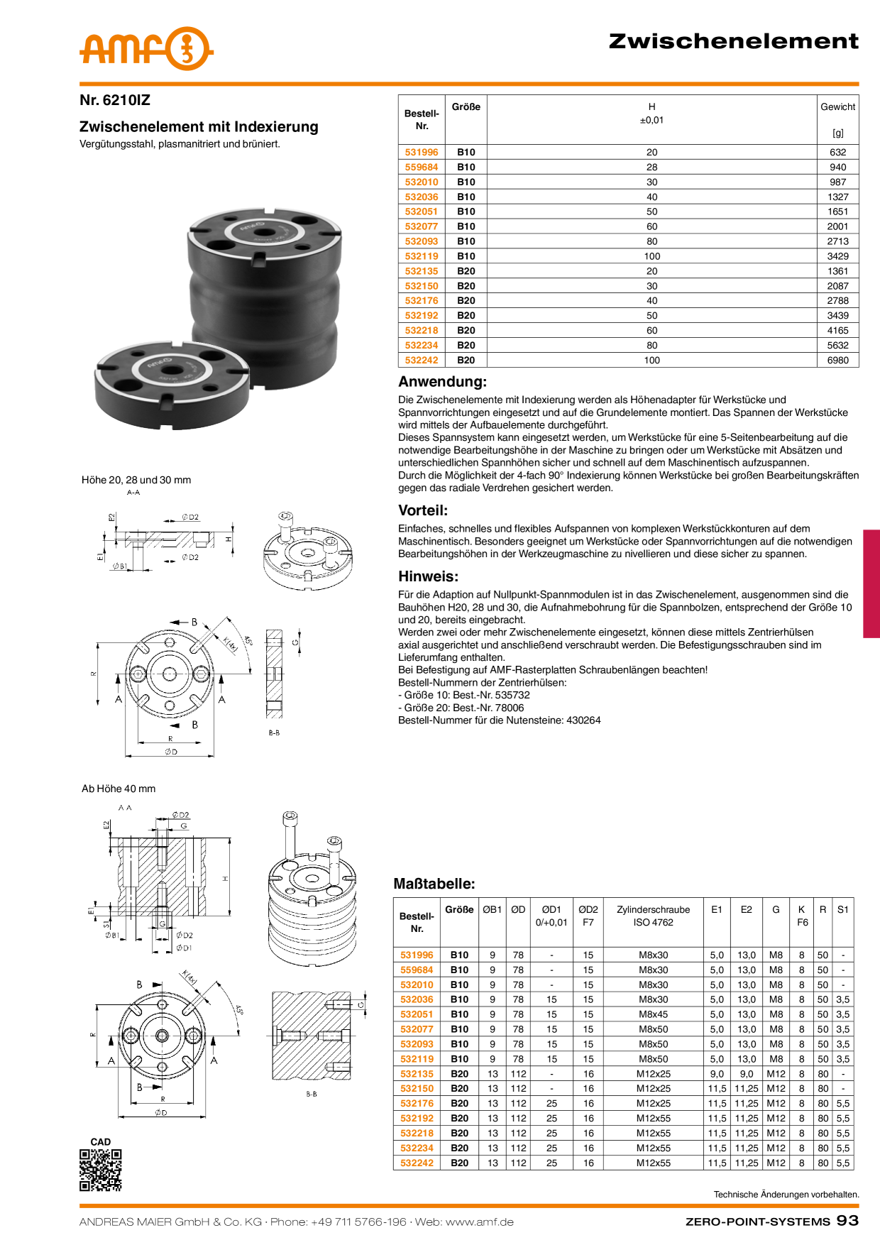 AMF Katalog ZEROPOINT SYSTEMS Page 93